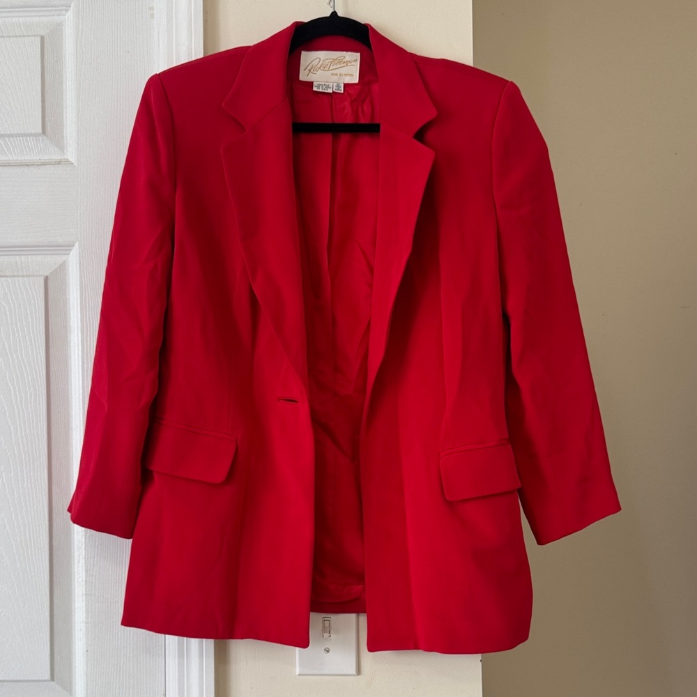 Rickie freeman silk blazer
